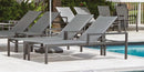 DecoScapes Fusion Aluminum Sling Chaise Lounge with Arms