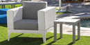 DecoScapes Fusion Aluminum 18'' Wide Square End Table