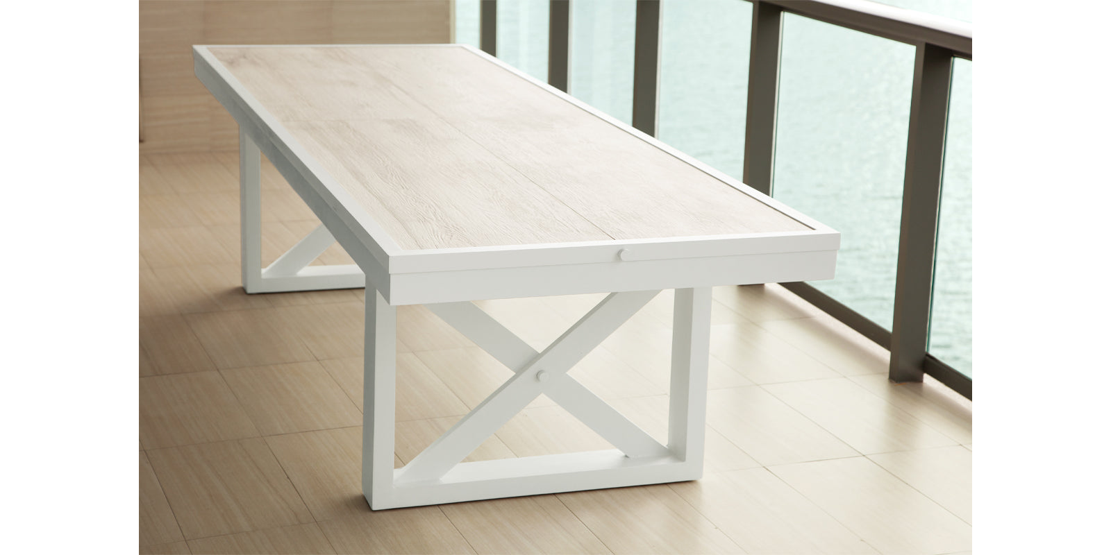 DecoScapes Contemporary Square X Style Dining Table Base