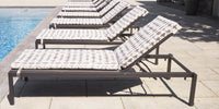 DecoScapes Fusion Aluminum Sling Armless Chaise Lounge