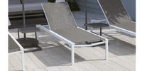 DecoScapes Fusion Aluminum Sling Armless Chaise Lounge