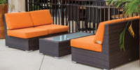 DecoScapes Lucaya Armless Loveseat With Standard Cushion
