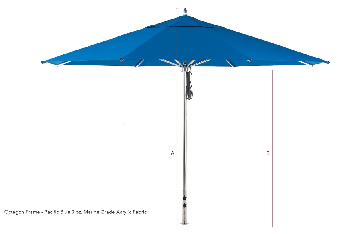 BFM Seating G-Series 13' Octagonal Aluminum Frame 2" Pole
