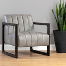 Sunpan Joaquin Lounge Chair Bravo Metal / Metropolis Blue