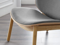 Greenington Danica Lounge Chair in Wheat Gray/Wheat Red