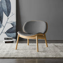 Greenington Danica Lounge Chair in Wheat Gray/Wheat Red