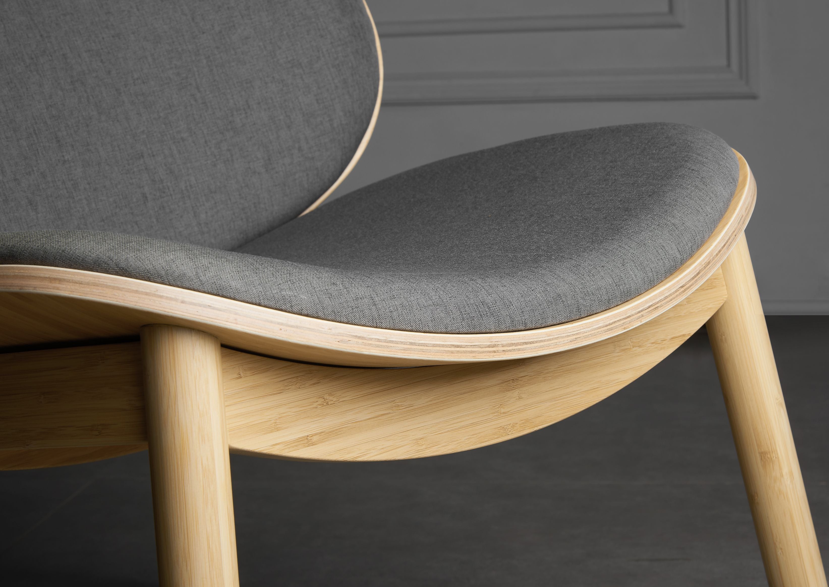 Greenington Danica Lounge Chair in Wheat Gray/Wheat Red