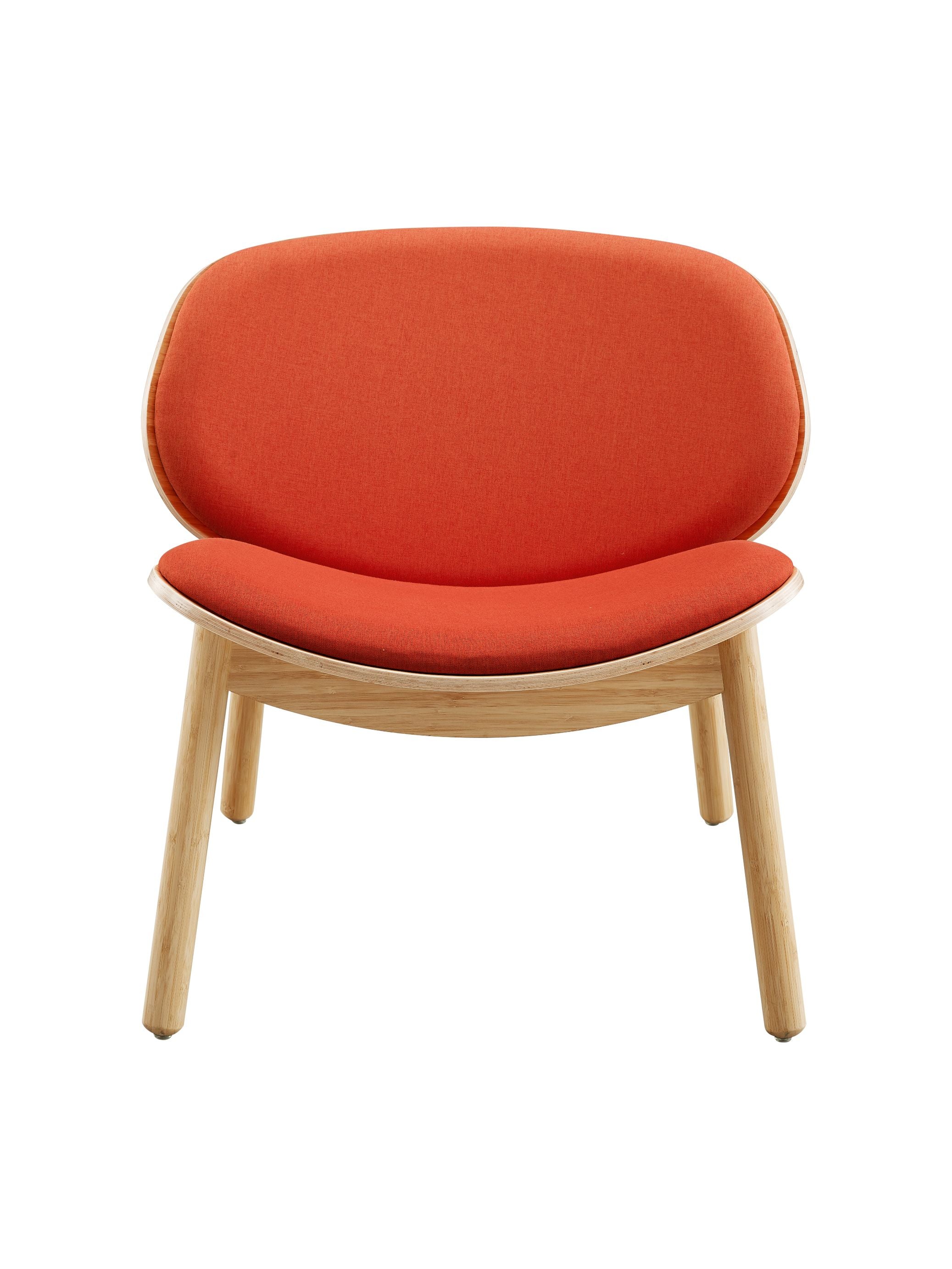 Greenington Danica Lounge Chair in Wheat Gray/Wheat Red