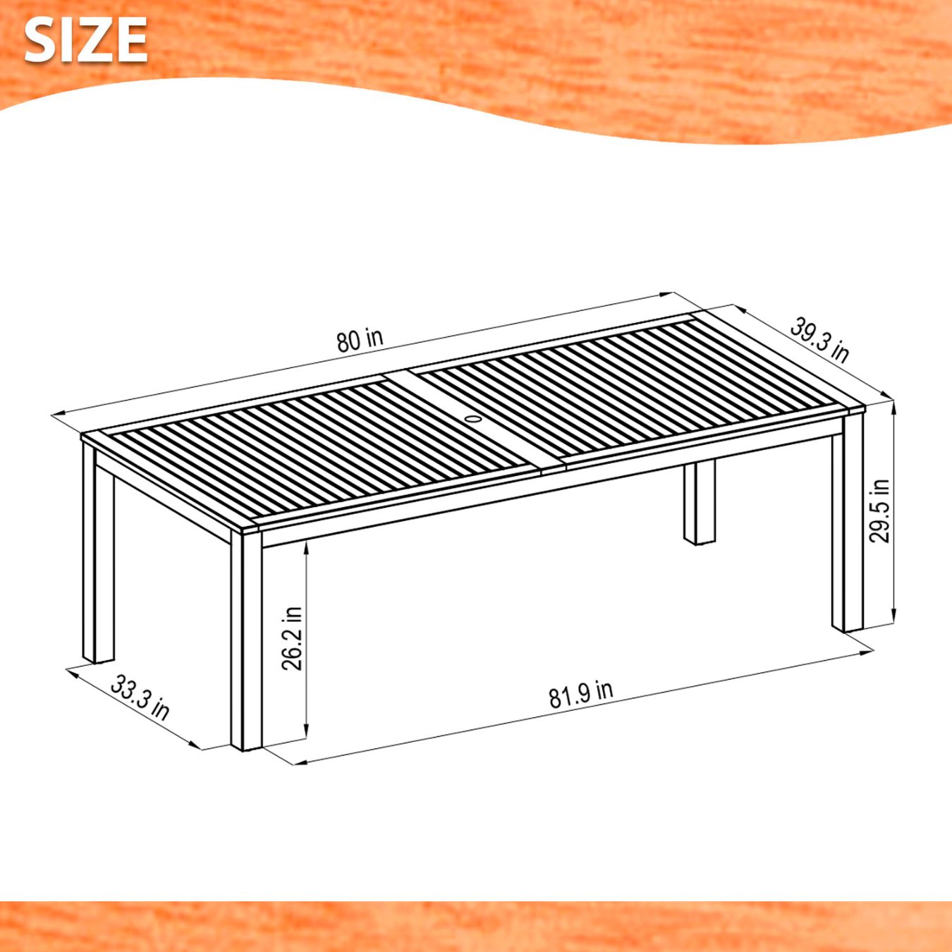 International Home Miami Amazonia 9-Piece Rectangular Patio Dining Set | Teak Finish | Ideal for Outdoors and Indoors