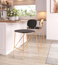 Zuo Modern Georges Counter Stool Gray & Gold