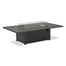 Telescope Casual 16" x 46" Rectangular Glass Surround For 48" x 84" Rectangular Fire Table