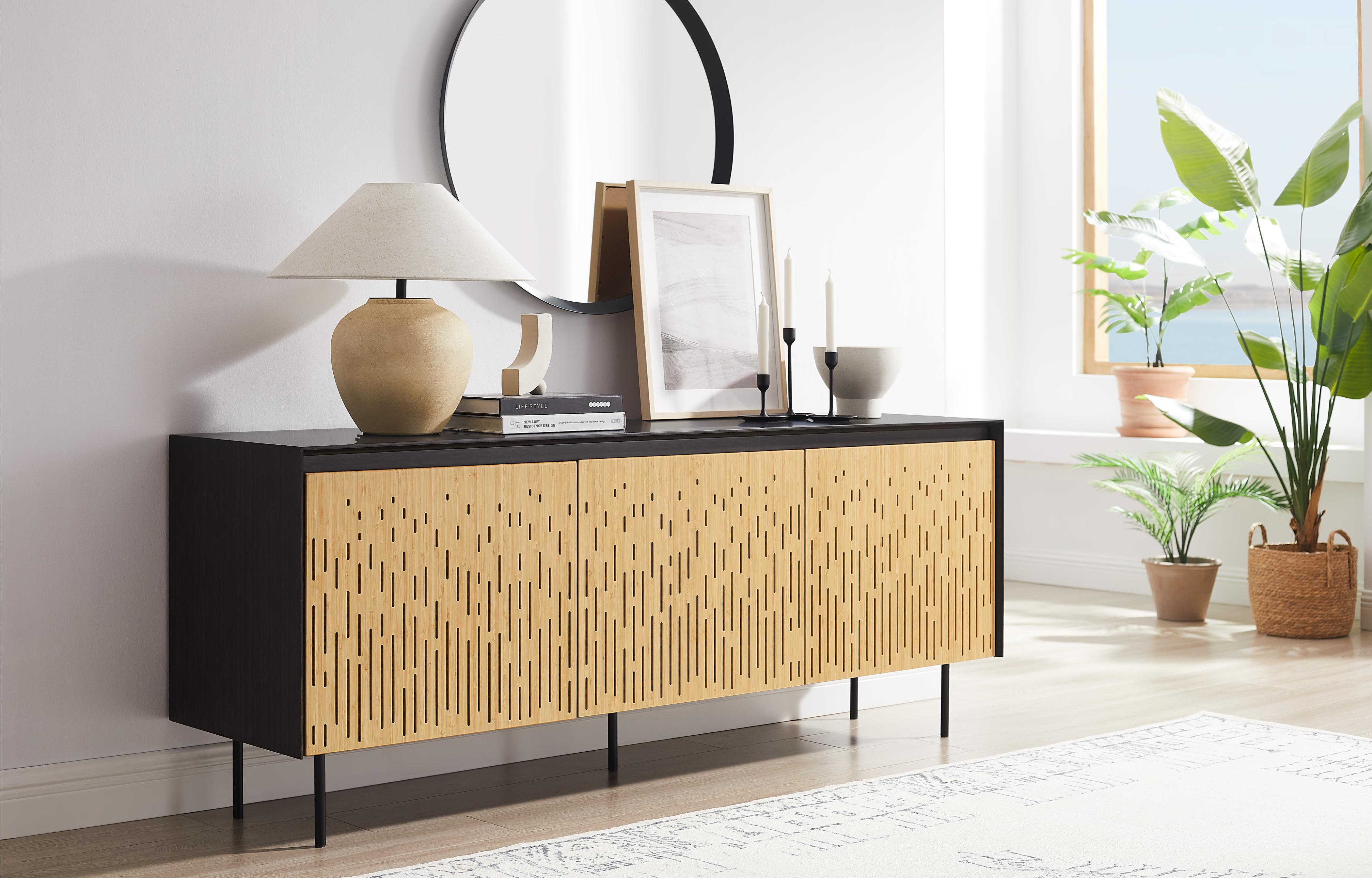 Greenington Hanna Sideboard In Caviar/Wheat