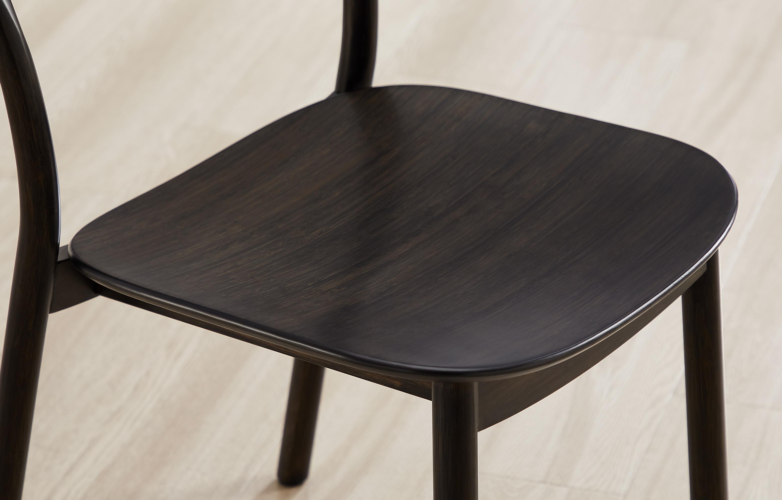 Greenington Hanna Chair Bamboo Seat In Caviar