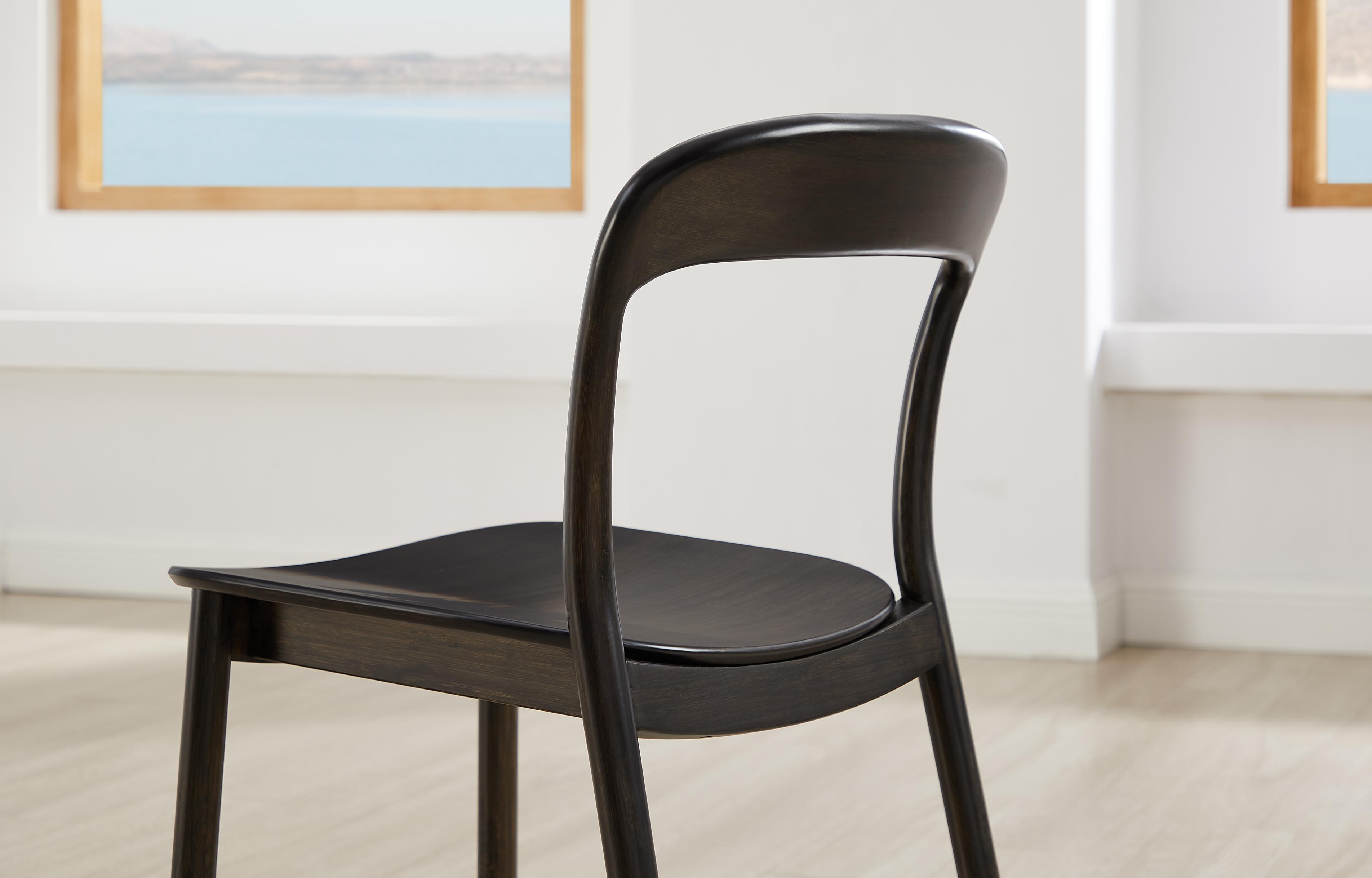 Greenington Hanna Chair Bamboo Seat In Caviar