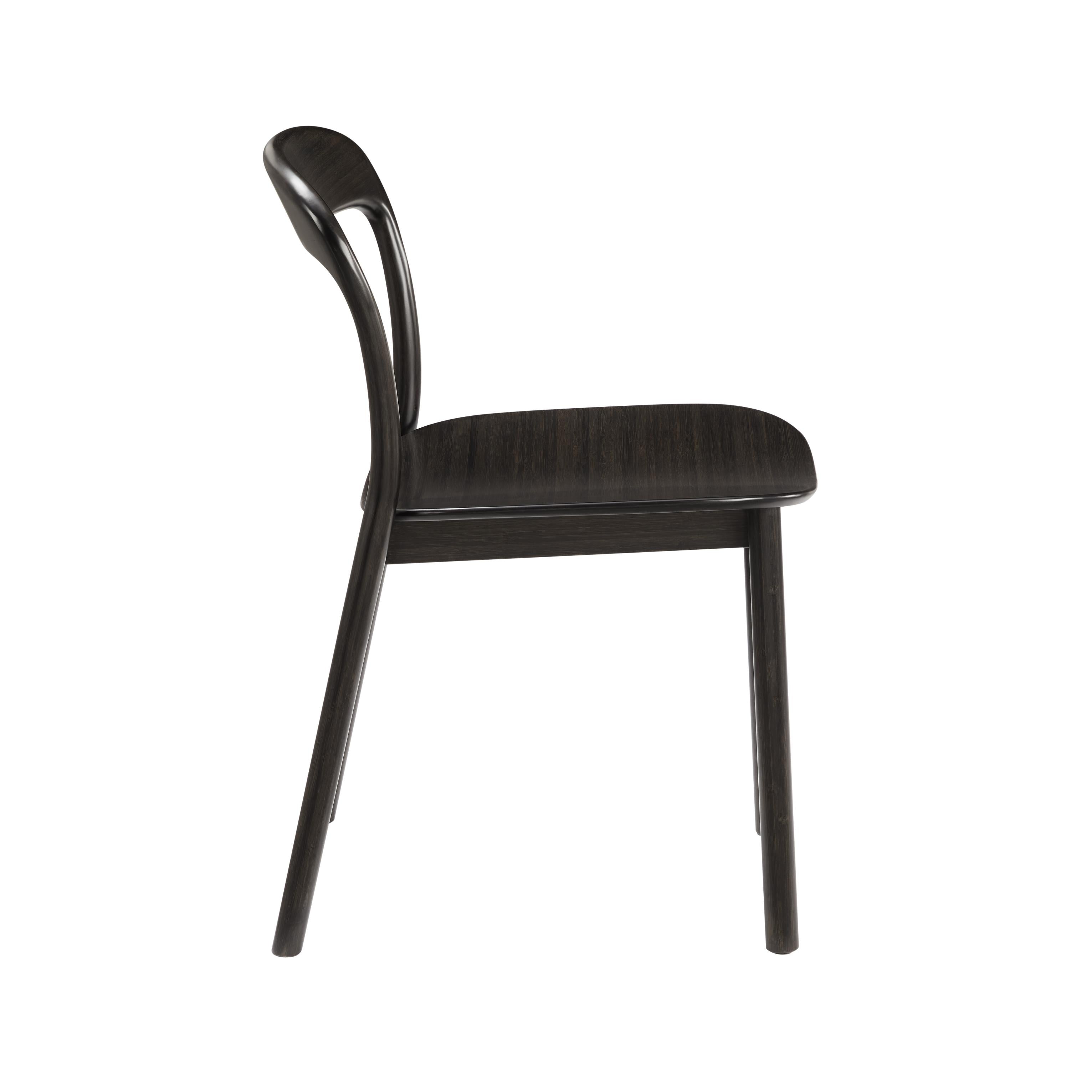 Greenington Hanna Chair Bamboo Seat In Caviar