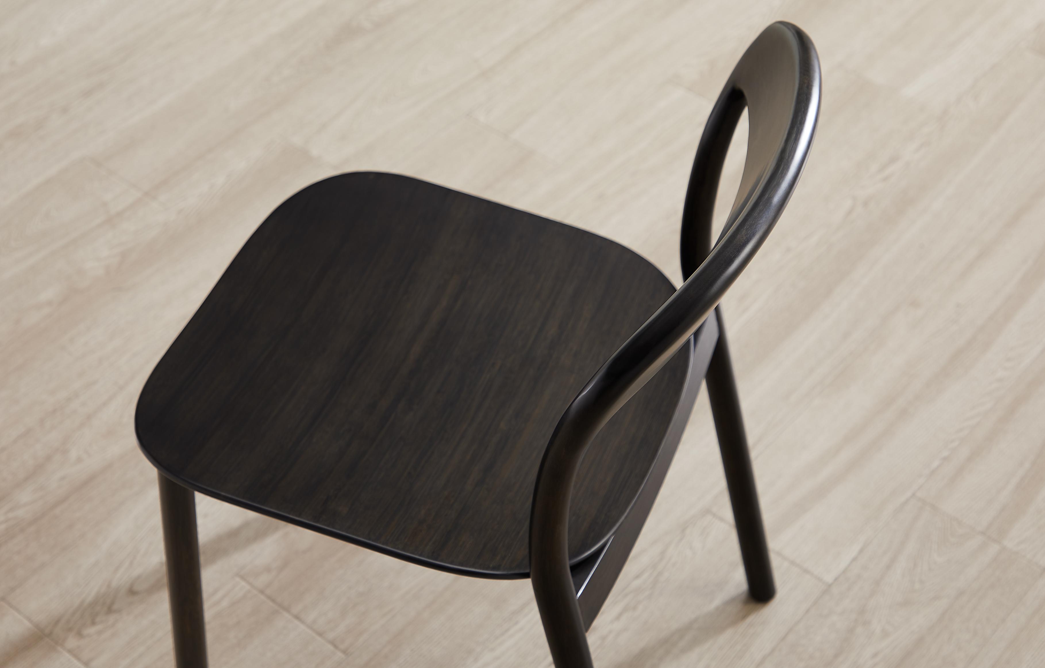 Greenington Hanna Chair Bamboo Seat In Caviar