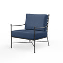 Sunset West Provence Wrought Iron Club Chair with Cushion