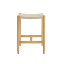 Greenington Leif Counter Height Stool In Caviar/Wheat