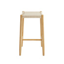Greenington Leif Counter Height Stool In Caviar/Wheat