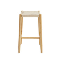 Greenington Leif Counter Height Stool In Caviar/Wheat