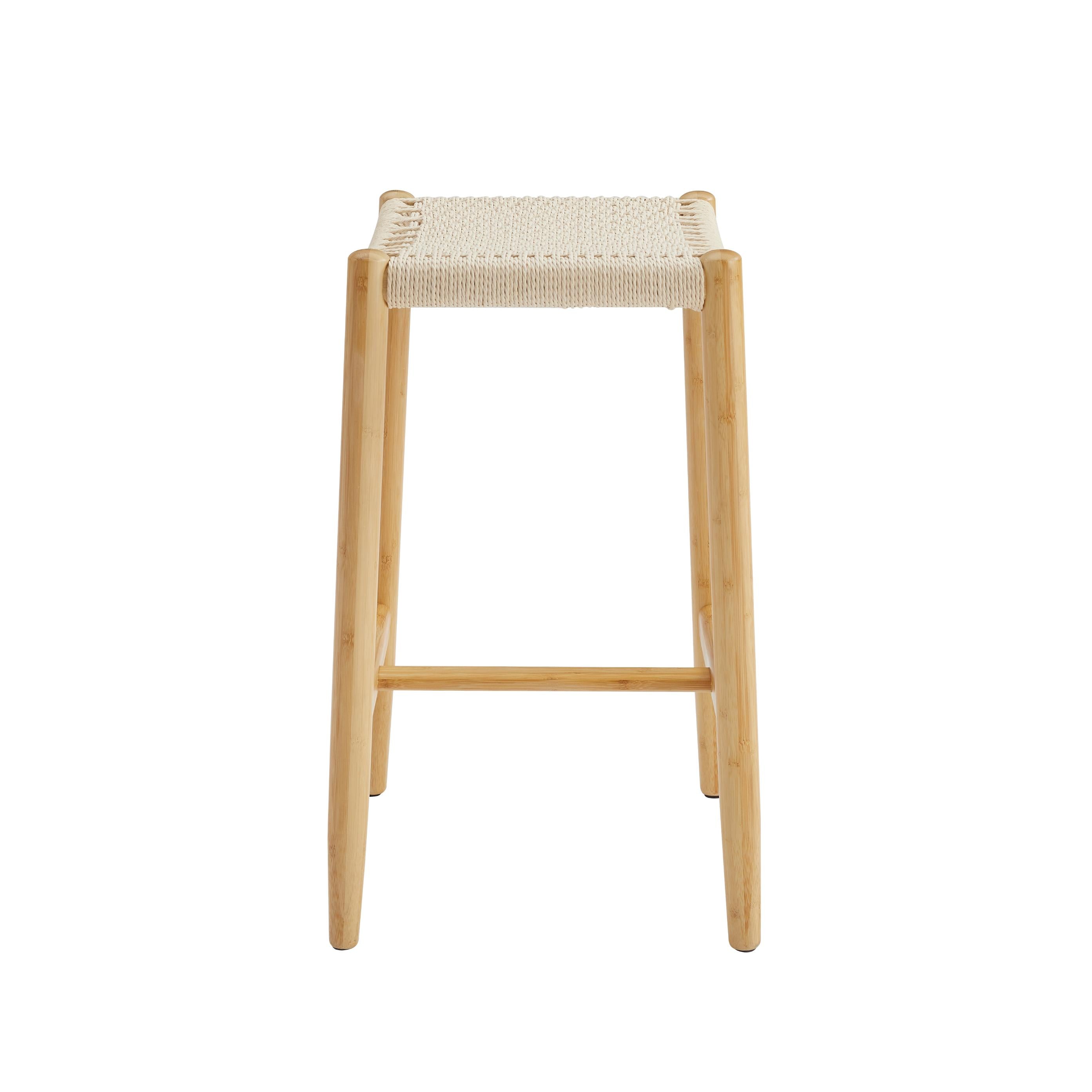 Greenington Leif Counter Height Stool In Caviar/Wheat
