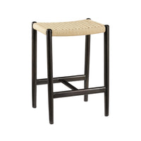 Greenington Leif Counter Height Stool In Caviar/Wheat