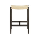 Greenington Leif Counter Height Stool In Caviar/Wheat