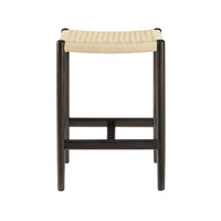 Greenington Leif Counter Height Stool In Caviar/Wheat