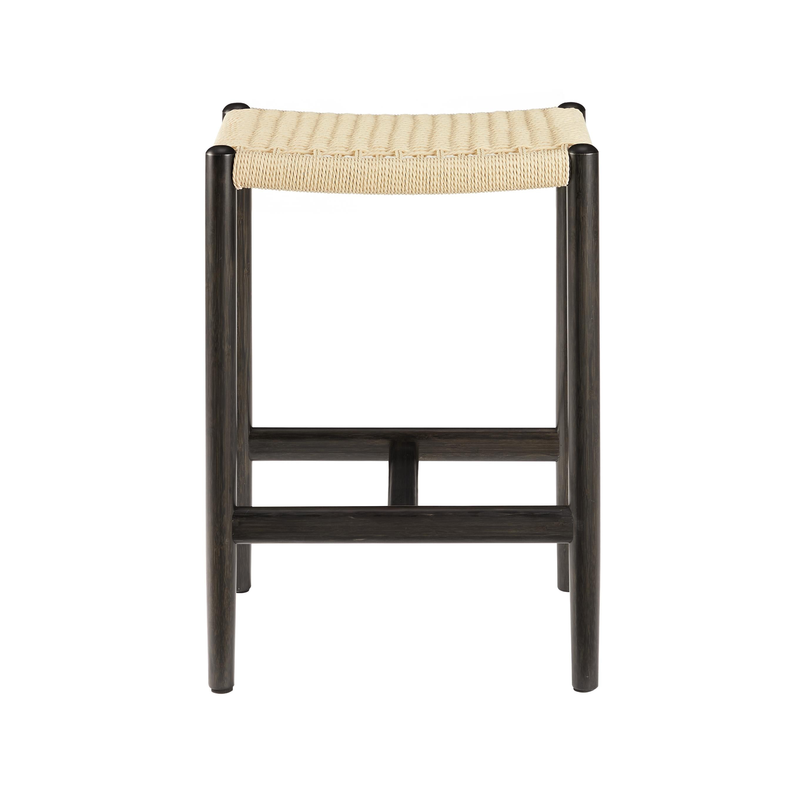 Greenington Leif Counter Height Stool In Caviar/Wheat