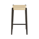 Greenington Leif Counter Height Stool In Caviar/Wheat