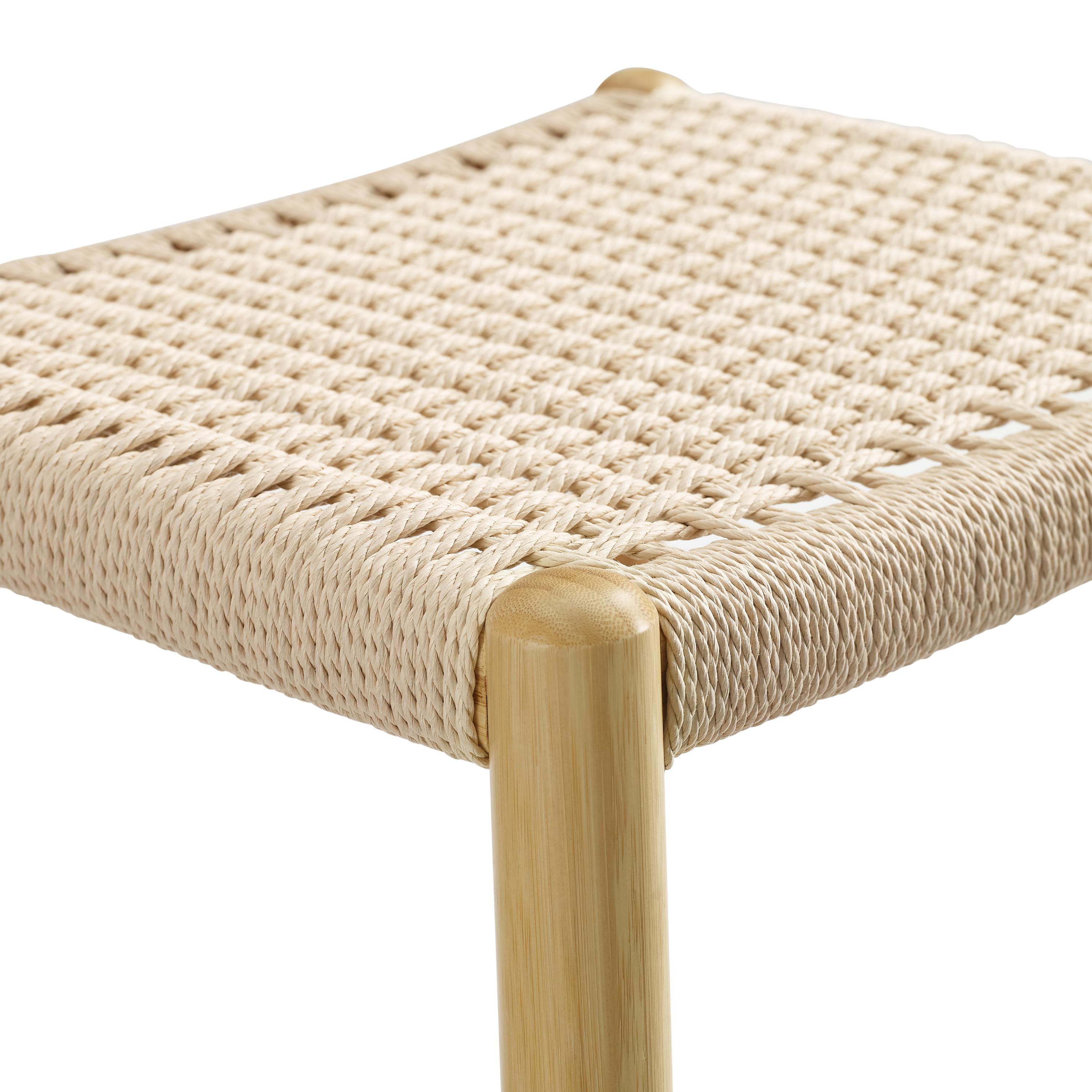 Greenington Leif Counter Height Stool In Caviar/Wheat