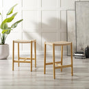 Greenington Leif Counter Height Stool In Caviar/Wheat