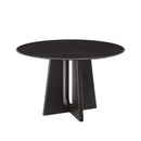 Greenington Luna 48” Round Table In Caviar/Wheat
