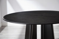 Greenington Luna 48” Round Table In Caviar/Wheat