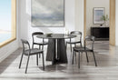 Greenington Luna 48” Round Table In Caviar/Wheat