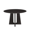 Greenington Luna 48” Round Table In Caviar/Wheat