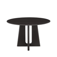 Greenington Luna 48” Round Table In Caviar/Wheat
