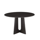 Greenington Luna 48” Round Table In Caviar/Wheat
