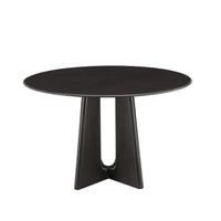 Greenington Luna 48” Round Table In Caviar/Wheat