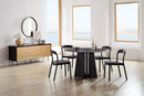 Greenington Luna 48” Round Table In Caviar/Wheat