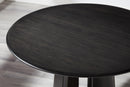 Greenington Luna 48” Round Table In Caviar/Wheat