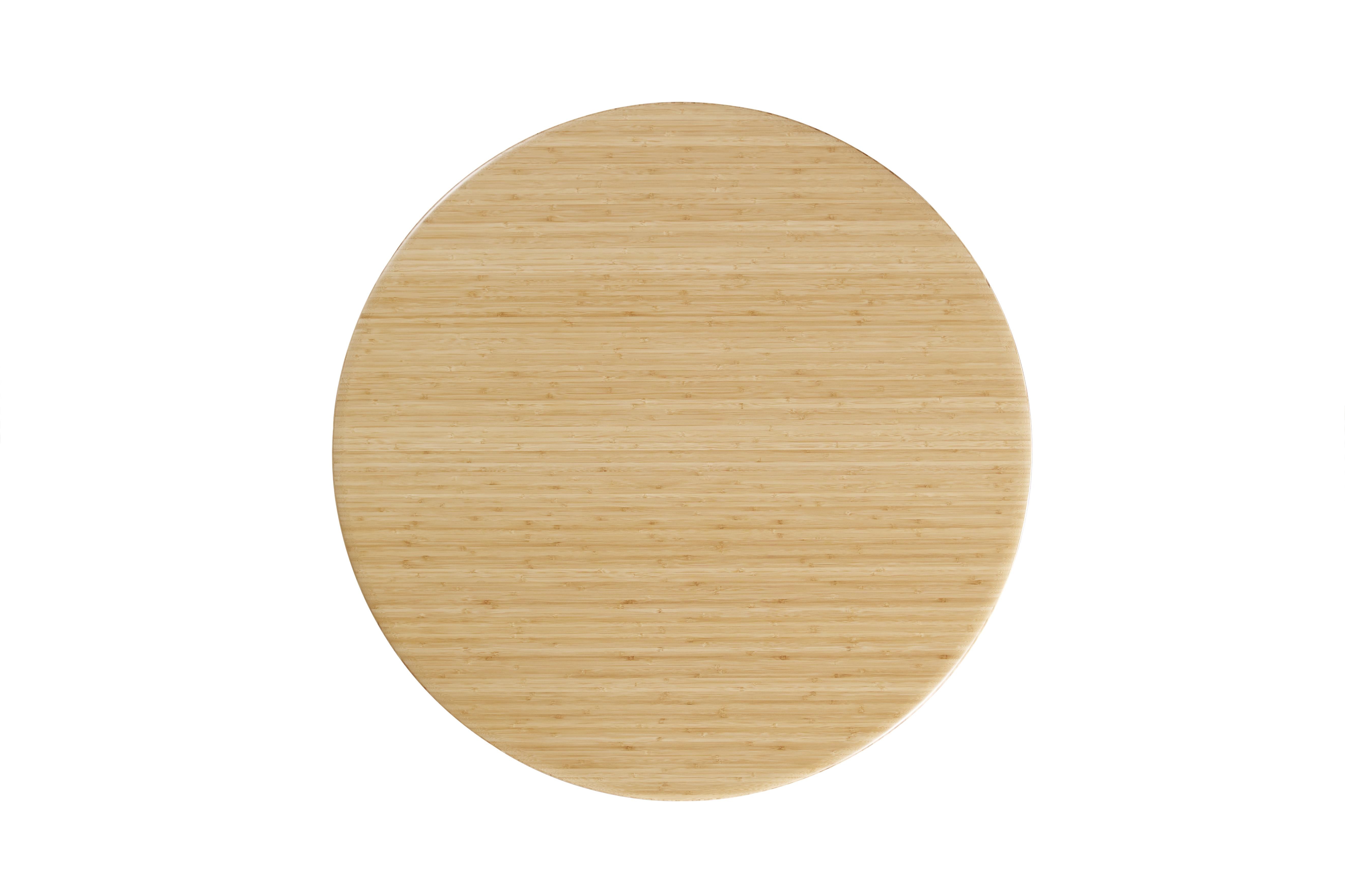 Greenington Luna 48” Round Table In Caviar/Wheat