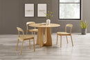 Greenington Luna 48” Round Table In Caviar/Wheat