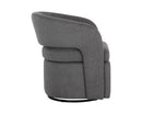Sunpan Kourtney Swivel Lounge Chair Zenith Beige / Graphite Grey