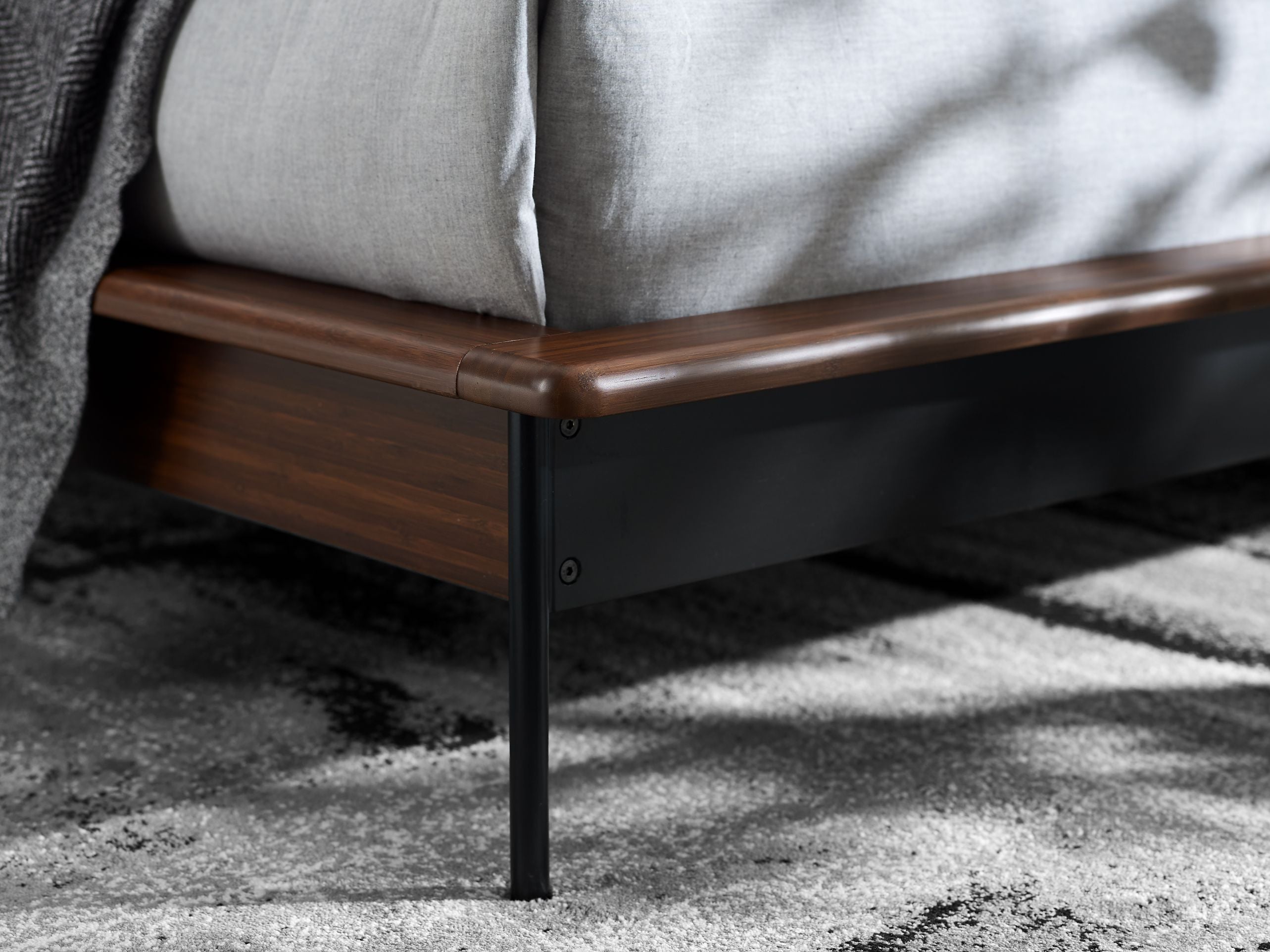 Greenington Park Avenue Cal King Platform Bed with Fabric - Ruby