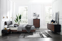 Greenington Park Avenue Cal King Platform Bed with Fabric - Ruby