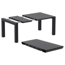 Compamia Pacific 5 Piece Dining set with Extension Table and Sling Arm Chairs Black Frame Black Sling,Dark Gray Frame Black Sling,Taupe Frame Taupe Sling,White Frame White Sling