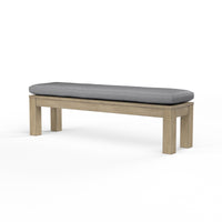 Sunset West Dining Bench in Coastal Teak