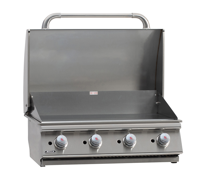 Bull BBQ 30" Commercial Griddle Drop In LP/NG - 4 Burner / 60,0000 BTU's