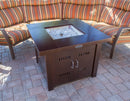 AZ Patio Heaters Outdoor Fire Pit in Hammered Bronze & Hammered Bronze /Stainless Steel